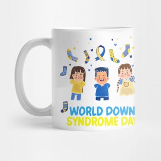 World Down Syndrome Day Awareness Socks Down Right Mug